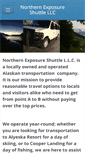 Mobile Screenshot of northernexposureshuttle.com